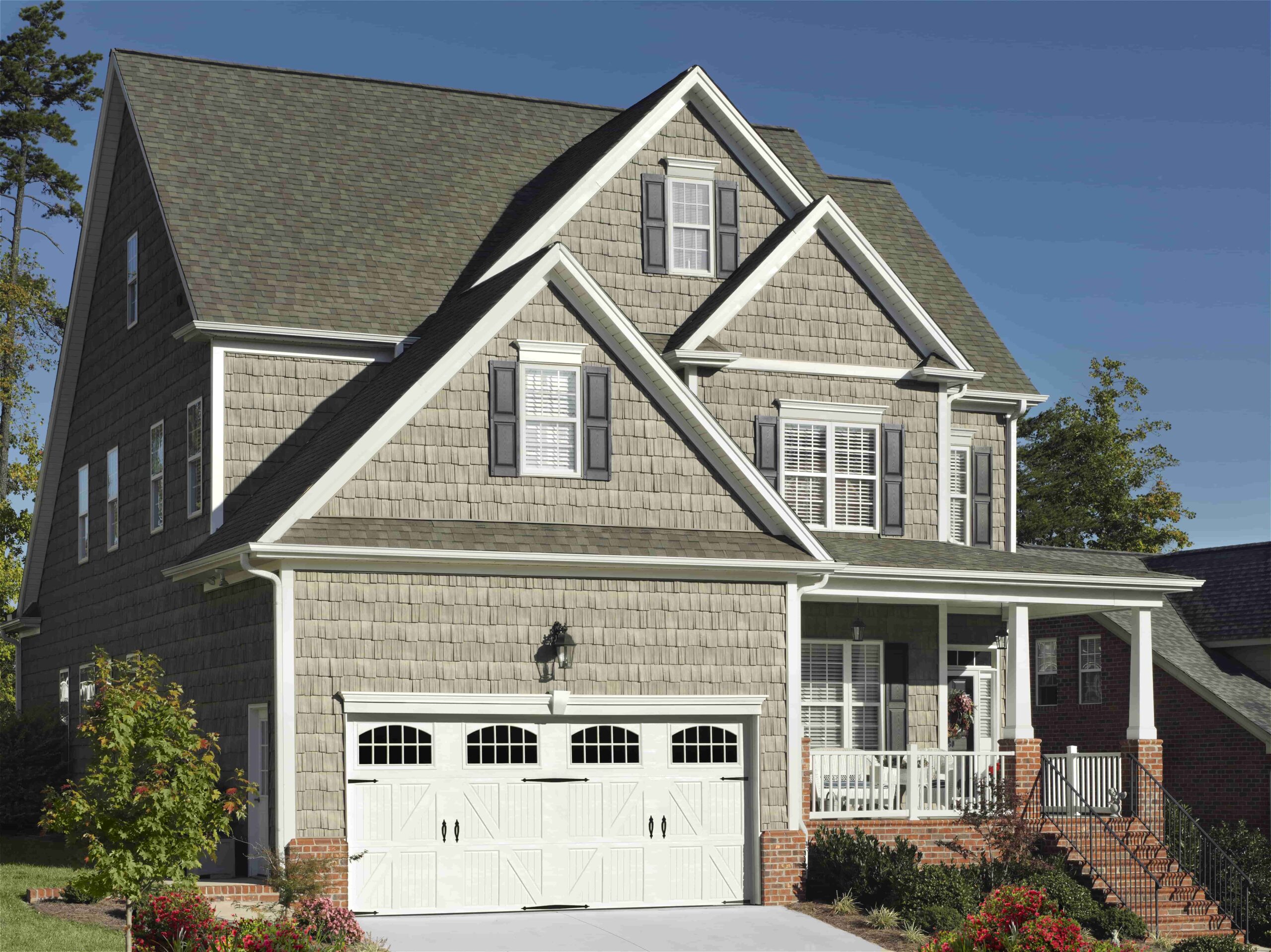 double garage door white steel